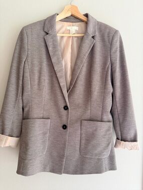 H&M Women’s Grey Tailored Blazer Jacket